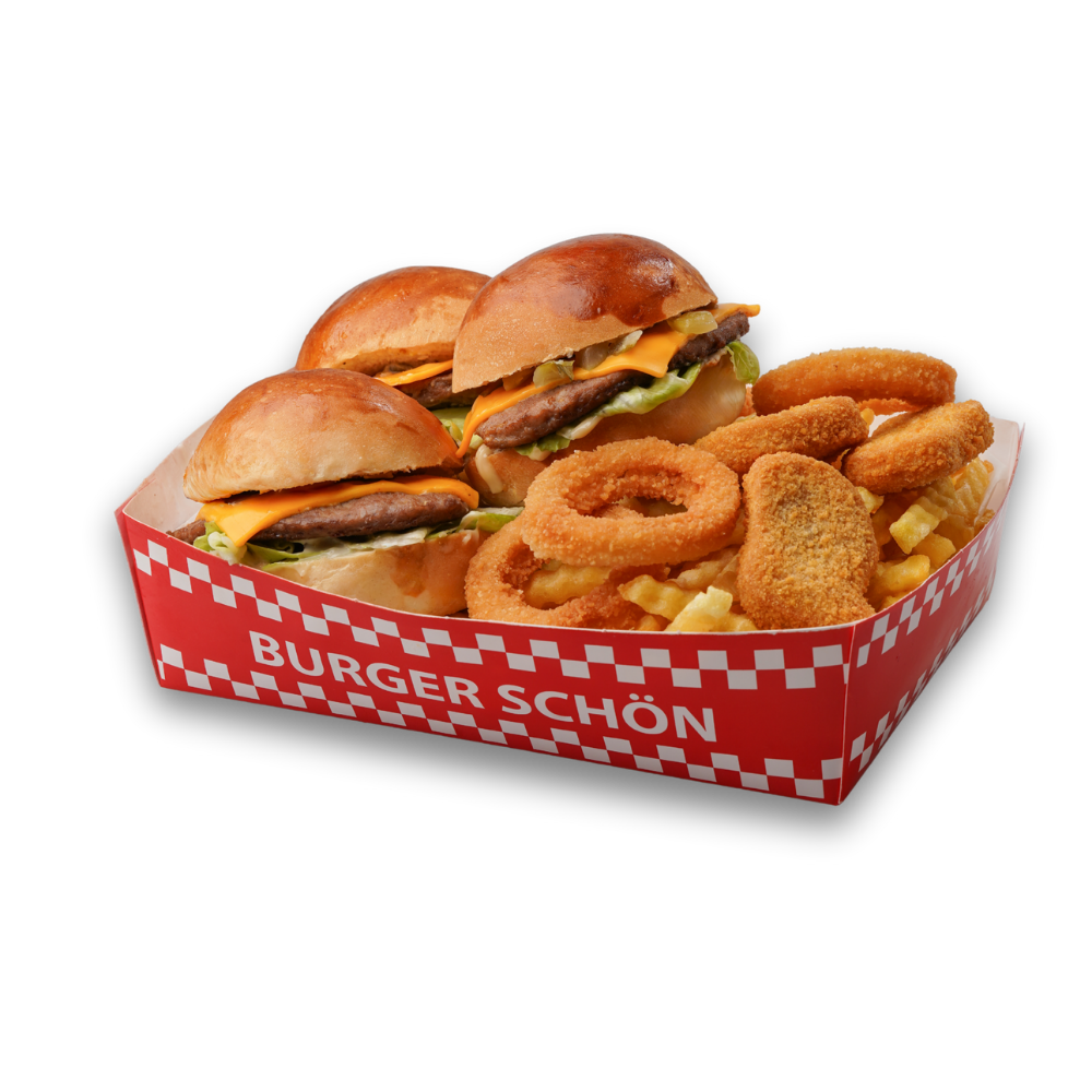 Mini Schönito Triple Burger Menü